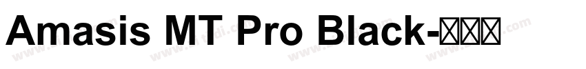 Amasis MT Pro Black字体转换